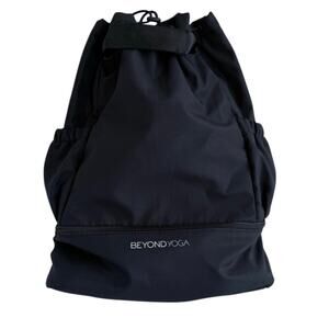 NWT Beyond Yoga Convertible Gym Bag Black‎ Nylon Backpack Shoulder Travel Tote
